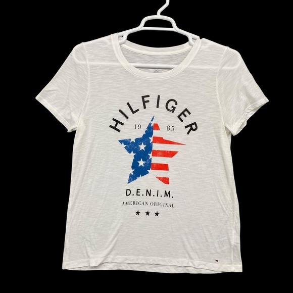 Tommy Hilfiger Denim American Original Star Graphic T-Shirt L Large - Picture 1 of 5